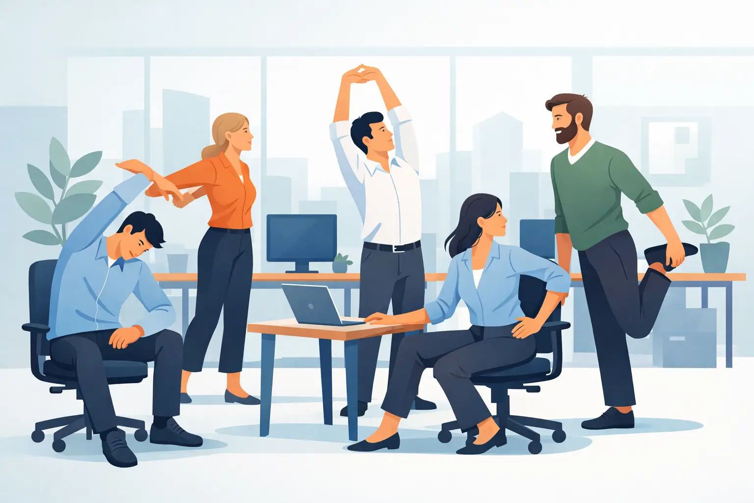 10 Best Desk Stretching Exercises for Teams