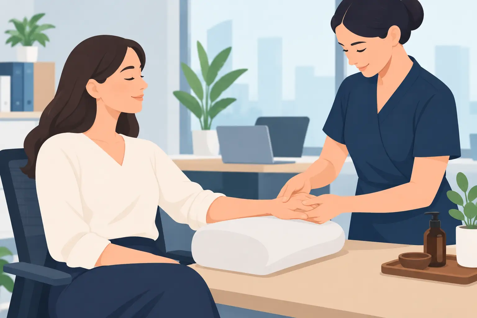 Onsite Hand Massage for Employees That Works